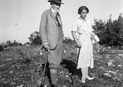 Cholnoky Jenő feleségével, Fink Idával. 1936